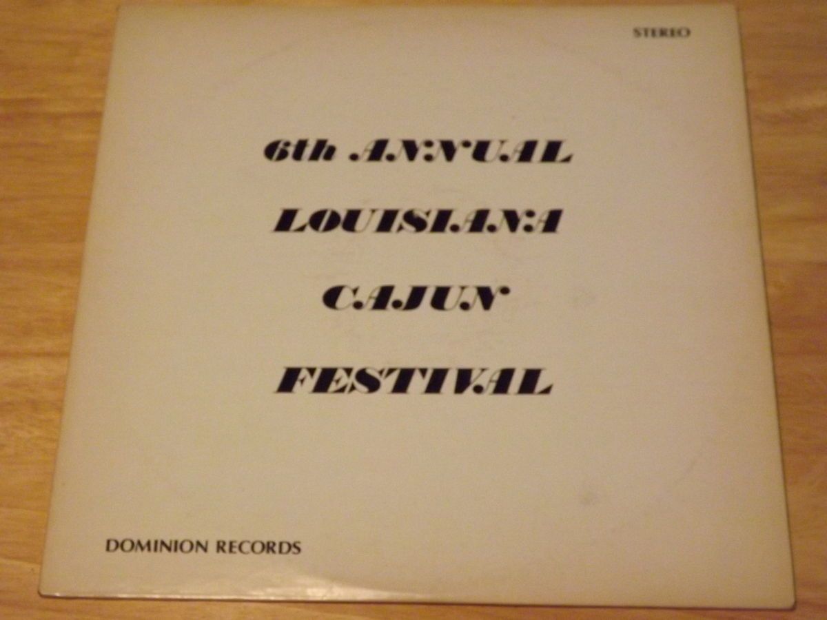 Galliano Louisiana Cajun Creole French Music Festival LP Record Album 