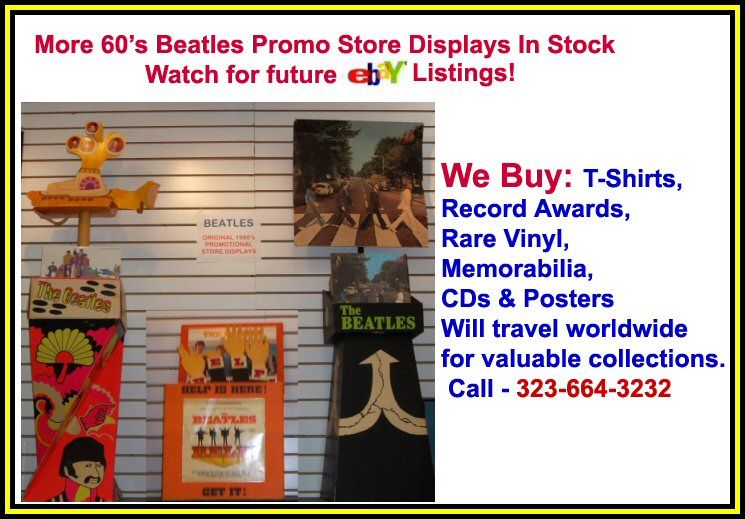  1964 nems promo cardboard calendar display beatles promo calendar 