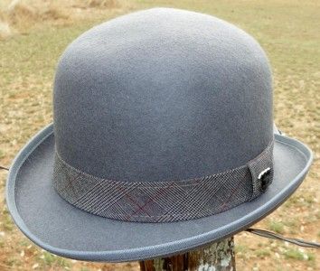 nwt peter grimm grey wool bowler derby dress tux hat