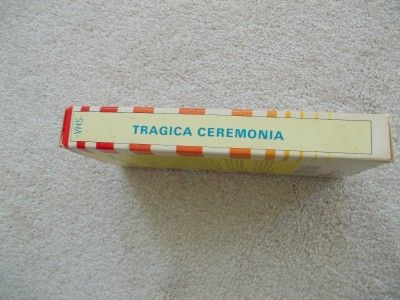 Tragica Ceremonia aka Tragic Ceremony Ultra Scarce Horror Giallo Look 