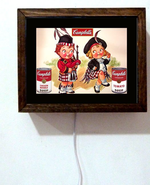 Campbells Soup Kids Kitchen Diner Collectible Sandwich Shop Light 