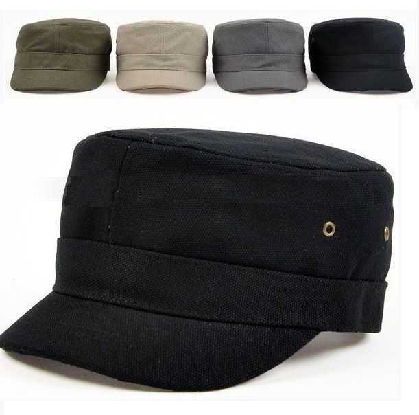   Vintage Army Military Cadet Patrol Cap Caps Hat Hats 4 Colors
