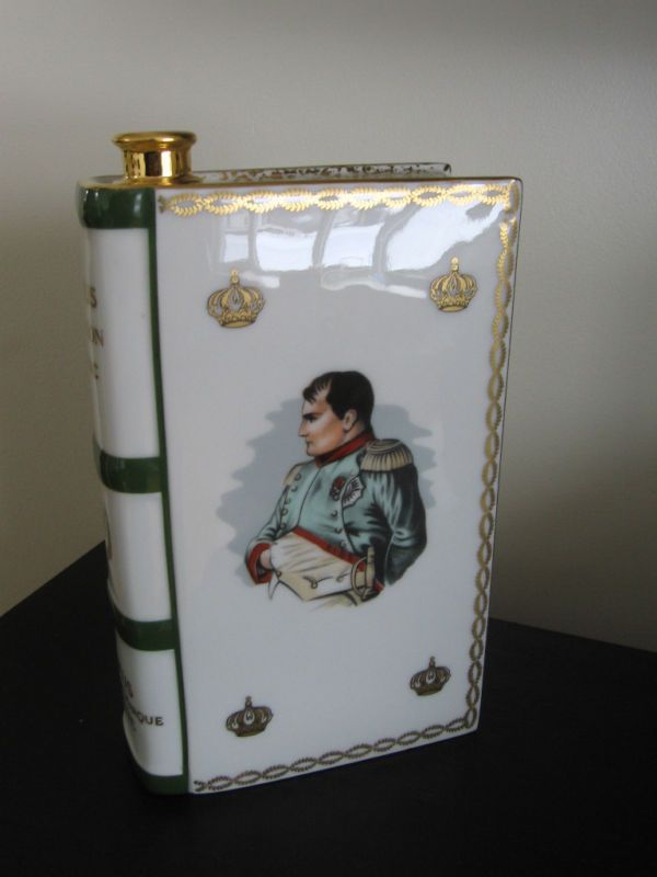 Limoge Napoleon Camus Porcelain Cognac Book Decanter