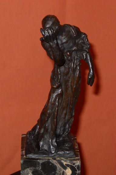 Signed A. Rodin Burghers of Calais Bronze Statue Pierre de Wiessant 