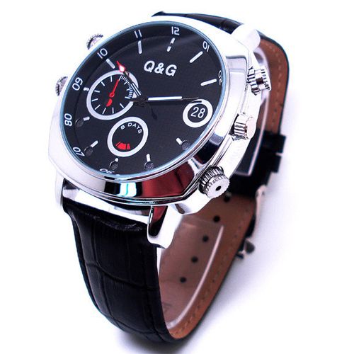 HD 1080P Leather Belt Pinhole Spy Watch Camera DVR with Sound 