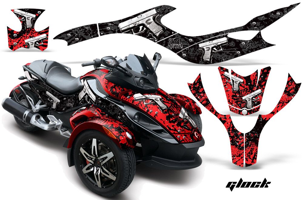 AMR Decal Kit Graphics Can Am BRP Canam Spyder Part Gun