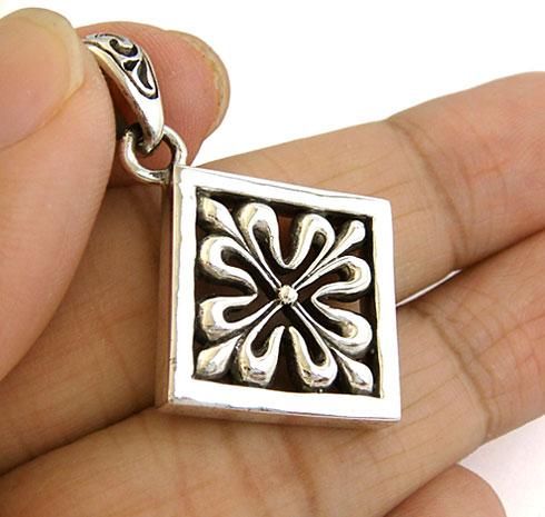 Calatrava Fleur de Lis Cross Sterling Silver Pendant