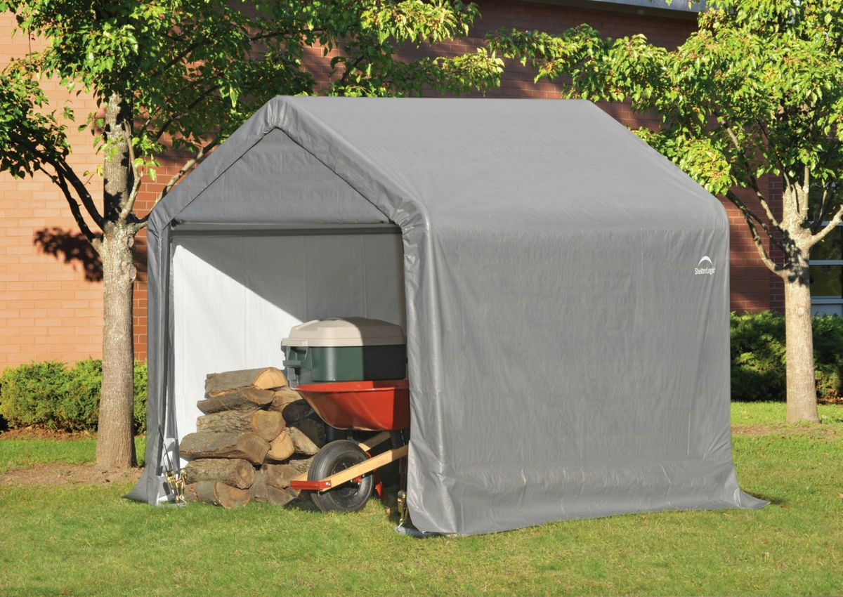 New ShelterLogic Shed in a Box 6x6x6 Storage Canopy Gazebo Outdoor 