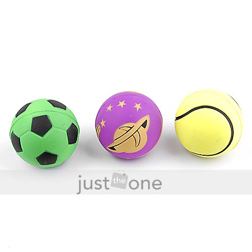 Pet Dog Bite Resistant Rubber Soccer Fun Play Toy Ball