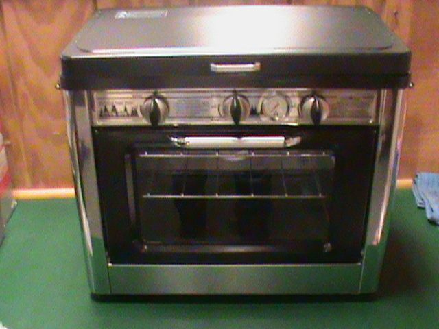 Camp Chef Camping Outdoor Oven with 2 Burner Camping Stove