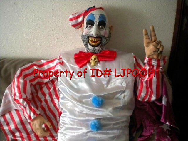 Lifesize Captain Spaulding Evil Clown Halloween Prop Figure Talks 