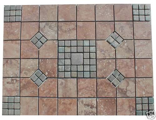 Backsplash Medallion 24 x18 Daltile Canaletto Slate