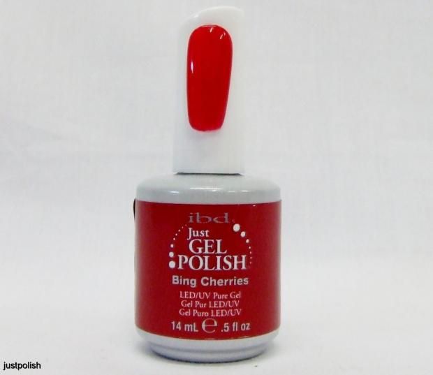 IBD Nail Soak Off Just Gel Polish LED/UV Bing Cherries .5oz/14ml