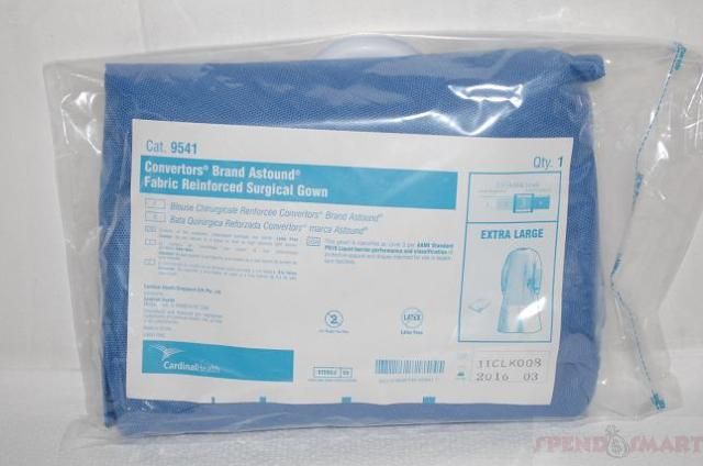 CARDINAL HEALTH 9541 XL CONVERTORS FABRIC REINFORCED SURGICAL GOWN, 1 