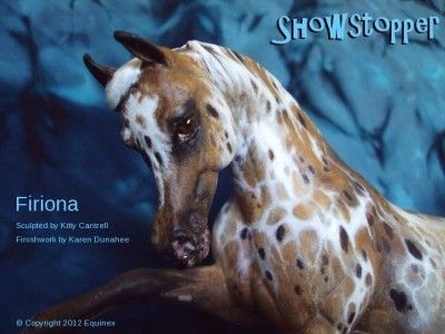 Cm Firiona Resin by Cantrell Lermond Dunahee Appaloosa Arabian COA 