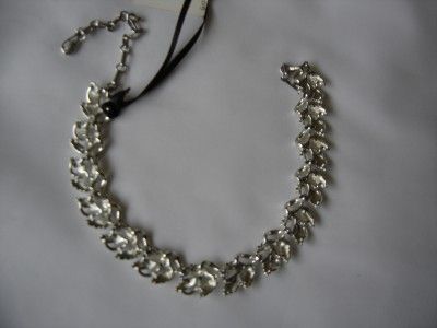 Susan Caplan Jewellery 1960s Vintage Coro Leaf Necklace Collar Costume 