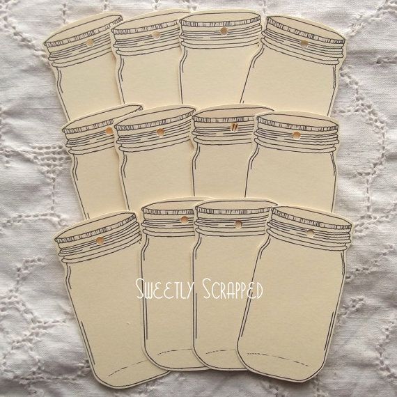 Mason Jar Labels Gift Tags Packaging Canning Jar