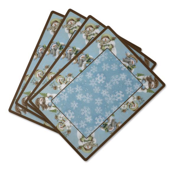 Pfaltzgraff Evergreen Ernie Vinyl Placemats Set of 4