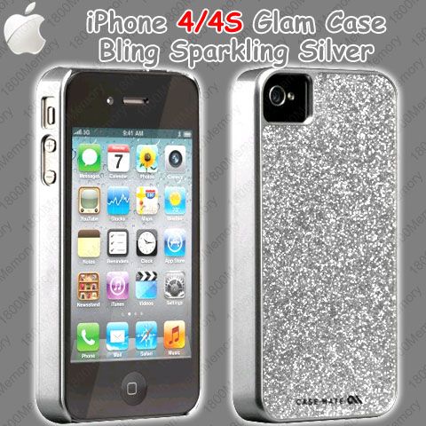 Case Mate Glam Case for Apple iPhone 4 s 4S Bling Sparkling Glitter 