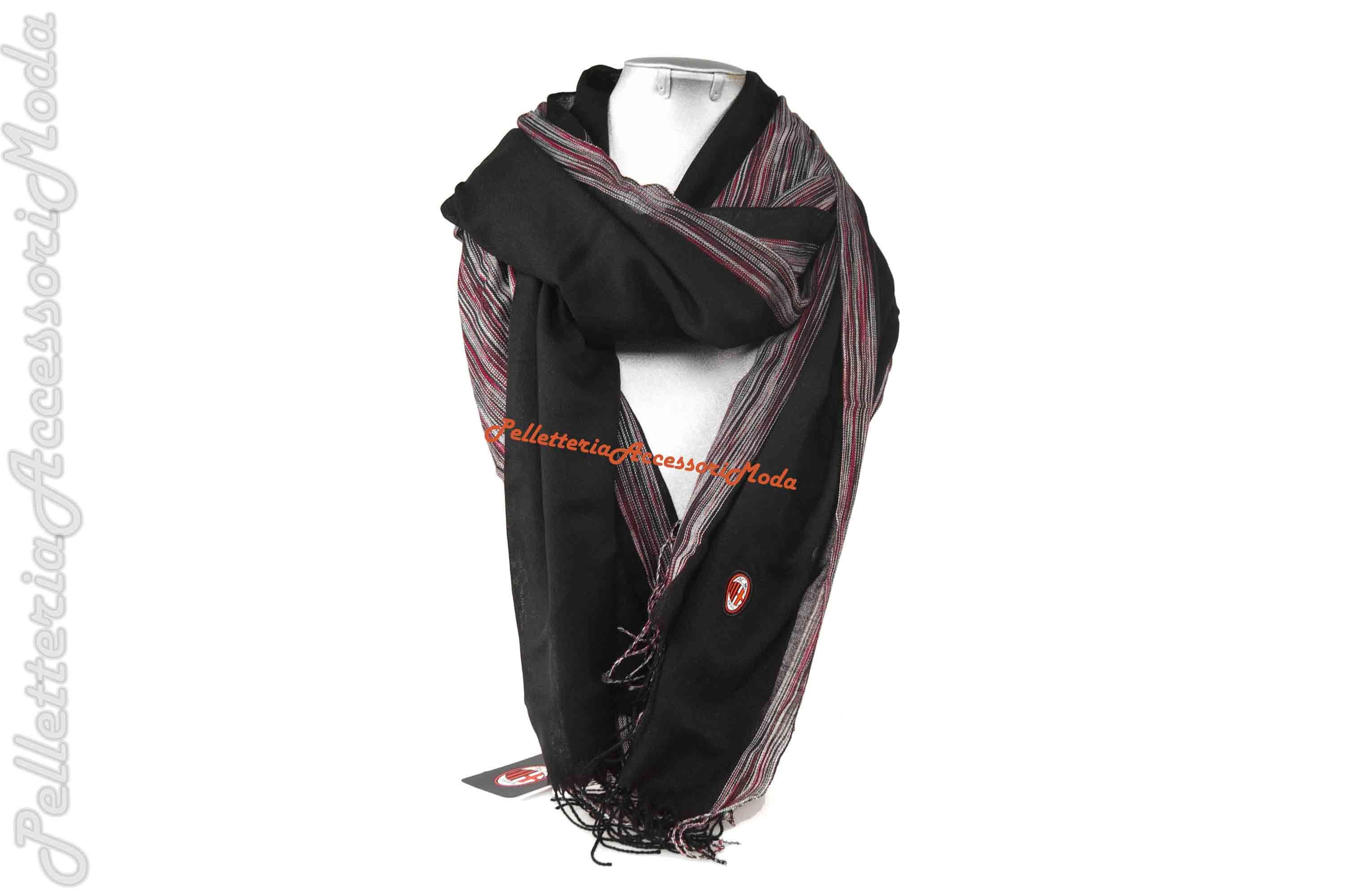 AC MILAN   E. CASTELLANO pashmina sciarpa regalo uomo tifoso MILANISTA 