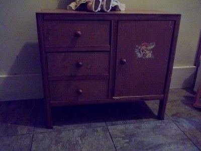 antique wood doll wardrobe dresser doll furniture