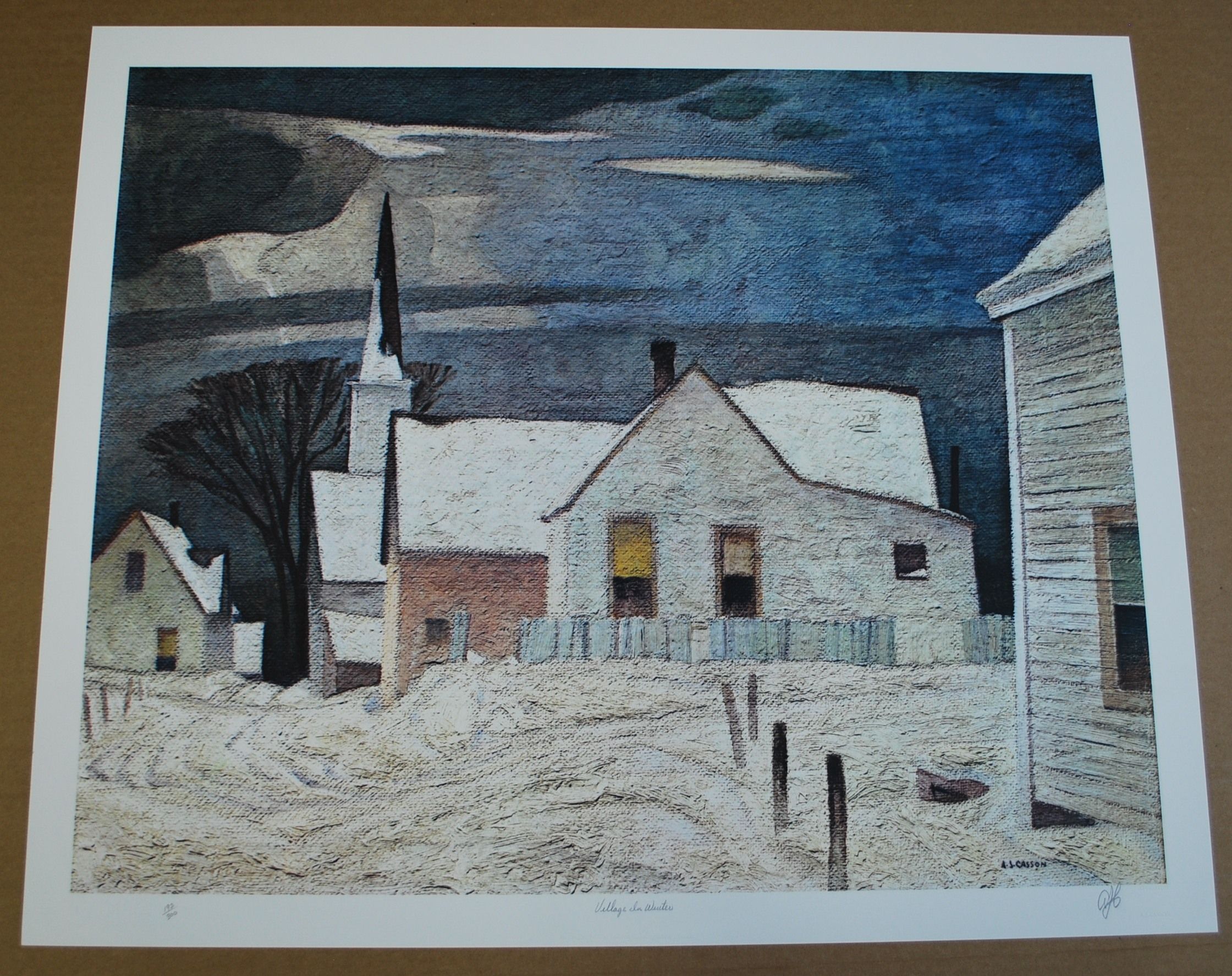 Sets of 5 A.J Casson Group of Seven SIGNED Print 192/300 LTD Appr $ 