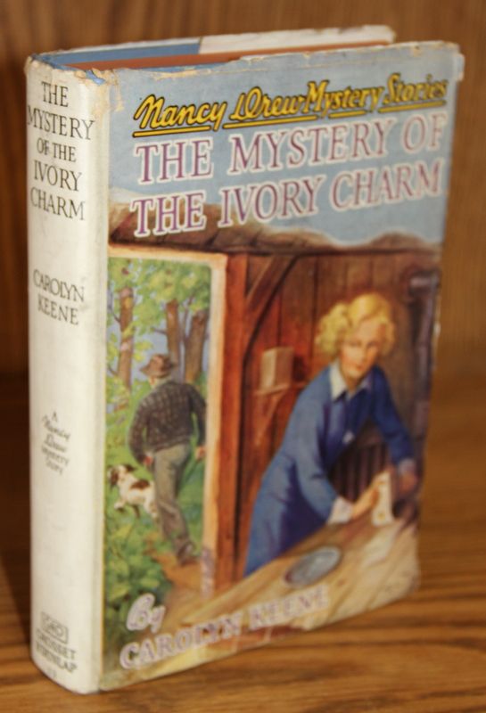 Carolyn Keene NANCY DREW MYSTERY OF THE IVORY CHARM 1936 1st ED w/DJ 