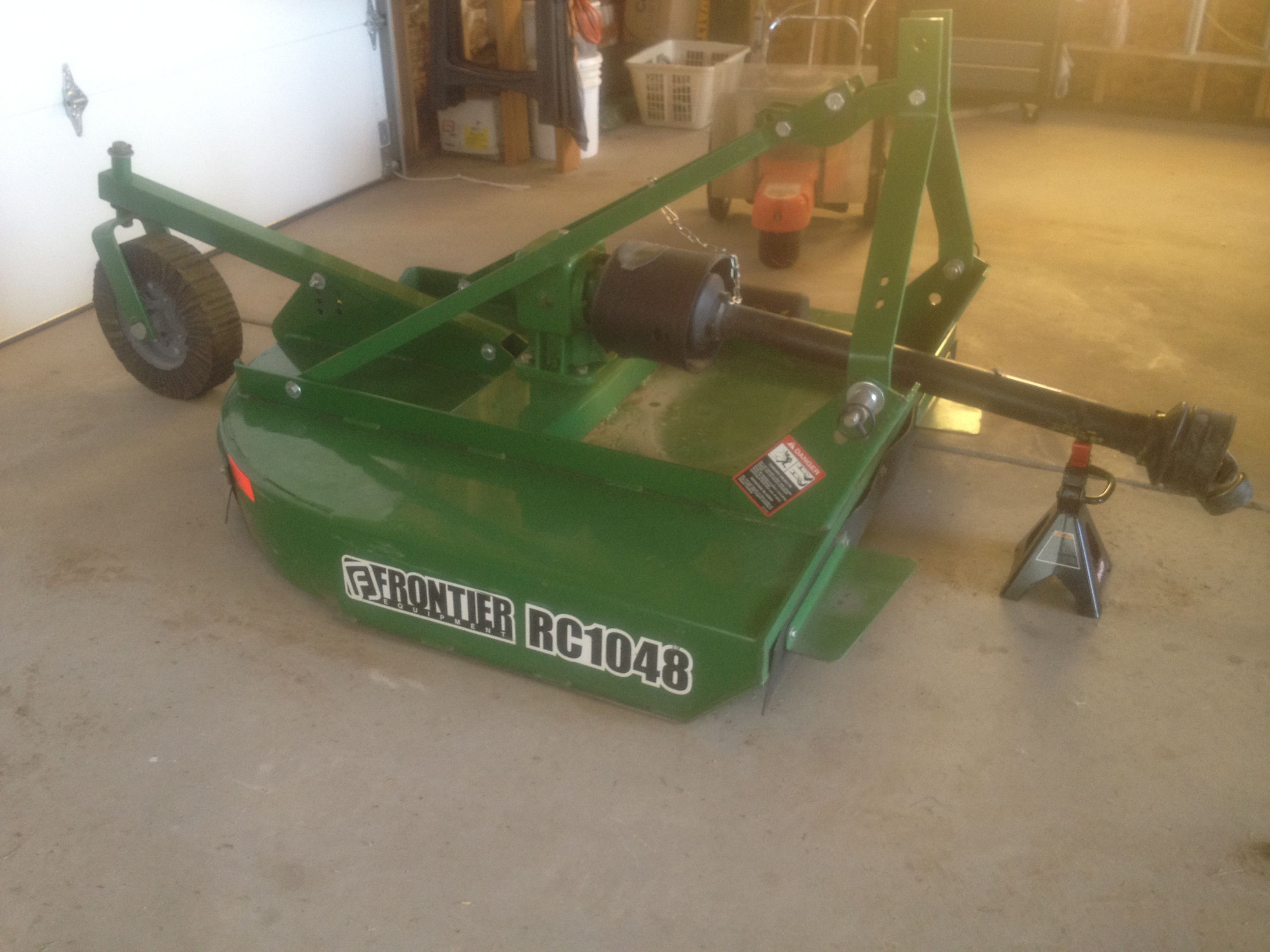 John Deere Model 2520 Mower Diesel Tractor with Tiller Bush Hog