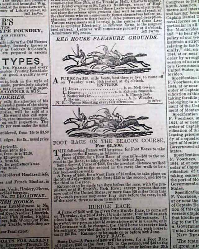 Early Mormons Carthage IL Illinois Trial 1845 Newspaper