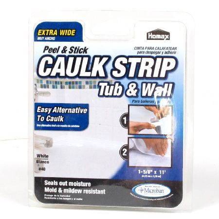 Lot of 2 Homax Peel Stick Caulk Strips Tub Wall 1 5 8 x 11