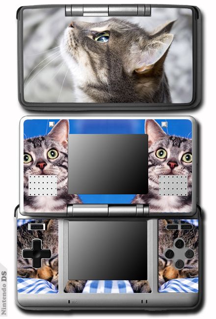 Cat Cute Pets Skin Decal Sticker for Nintendo DS 1