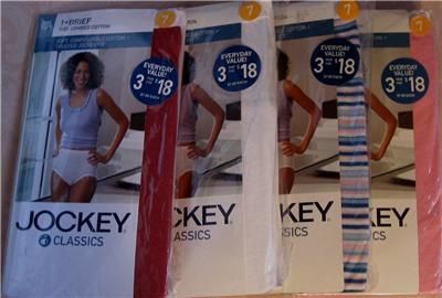 PR.~JOCKEY CLASSIC BRIEFS*GREAT COLORS*NWT~7/LRG.