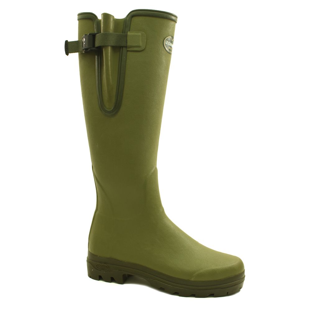 Le Chameau Wellington Boots Vierzon Lady 2 Unisex Buckle Rubber Green 