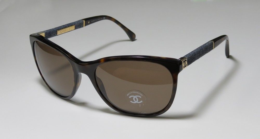 New Chanel 5185 Tortoise Brown Authentic Gorgeous Sunglasses Case Made 