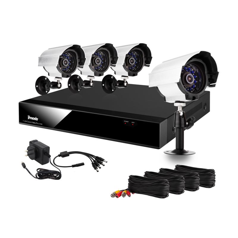   CMOS 480TVL 30ft Night Vision Weatherproof Cameras and No Hard Drive