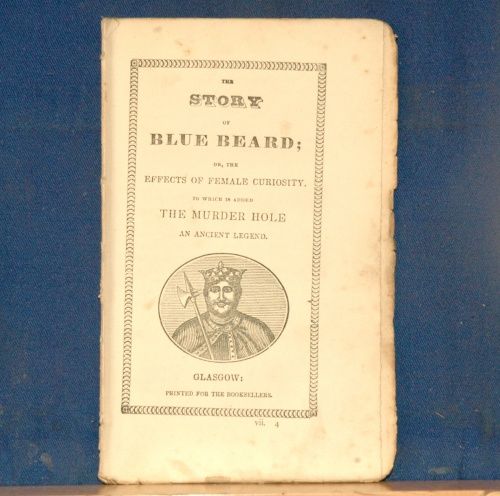 c1850 CHAPBOOK Blue Beard MURDER Hole Legends