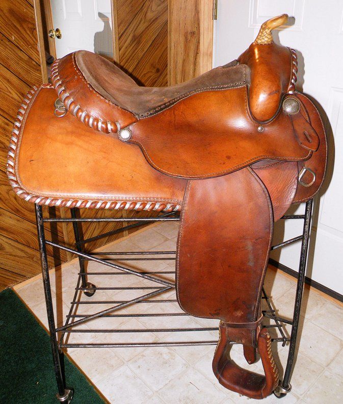 Nice Used Charles Crawley CC Saddlery Western Saddle Vintage Show 