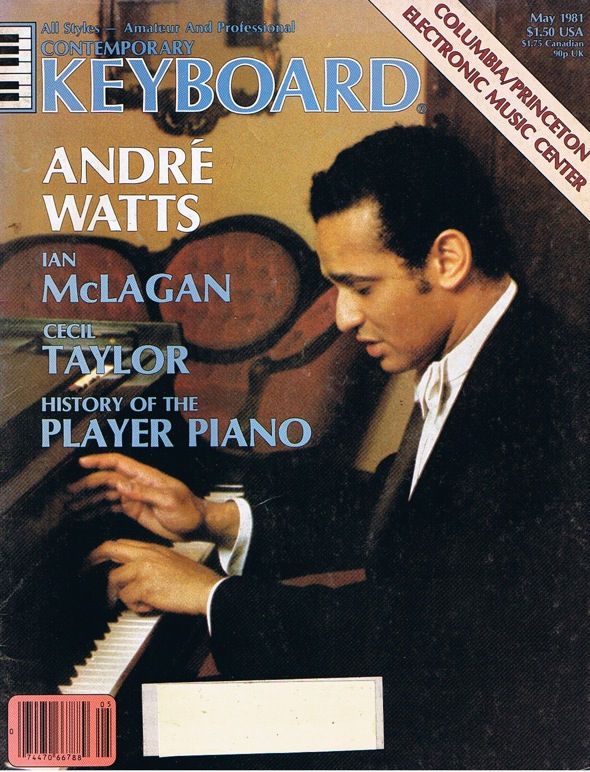   Magazine 1981 Andre Watts Cecil Taylor, Korg CX 3 ES 50, Rhodes EK 10