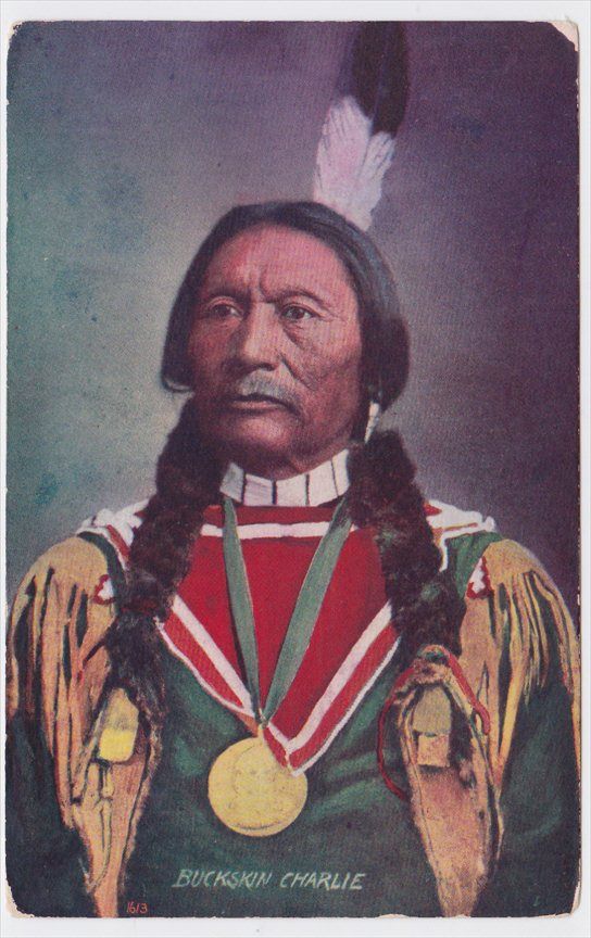 Buckskin Charlie Native American 1909 Rally Day Advertising Postcard On Popscreen