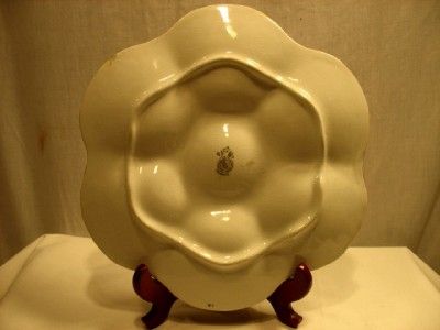 luneville china oyster plate strasbourg rose