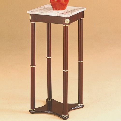 World Imports Furnishings Square Plant Stand in Cherry 1604