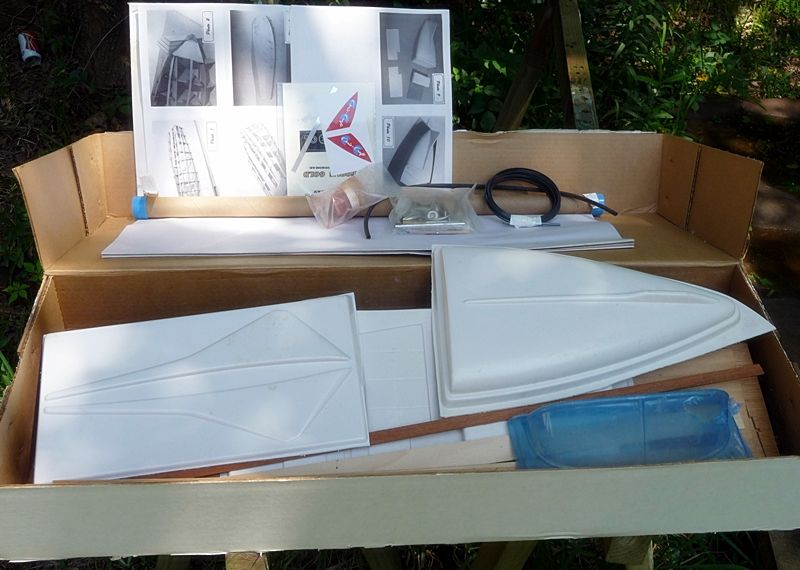 this kit has been started with the hull being framed on a building