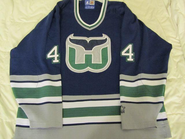 Chris Pronger Hartford Whalers Blue Green Gray Hockey Jersey Size XXL