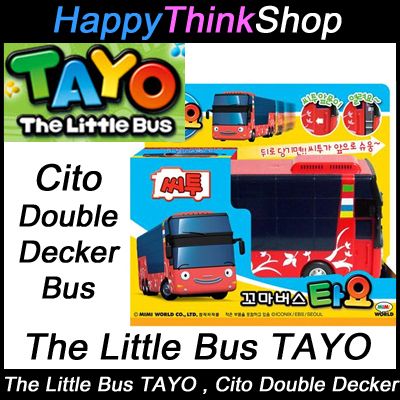 The Little Bus TAYO Diecast Platic Car   Cito Model Double Decker Full