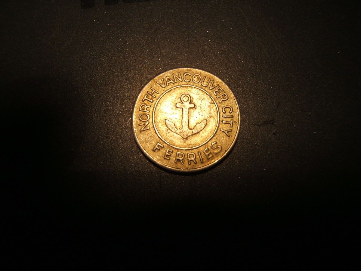 North Vancouver City Ferries Token INDUSTRY PROGRESS Anchor in Circle