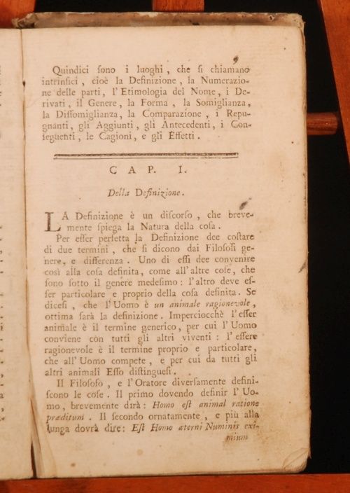 1773 Precetti Di Rettorica Antonio Adami Niccola Cimino