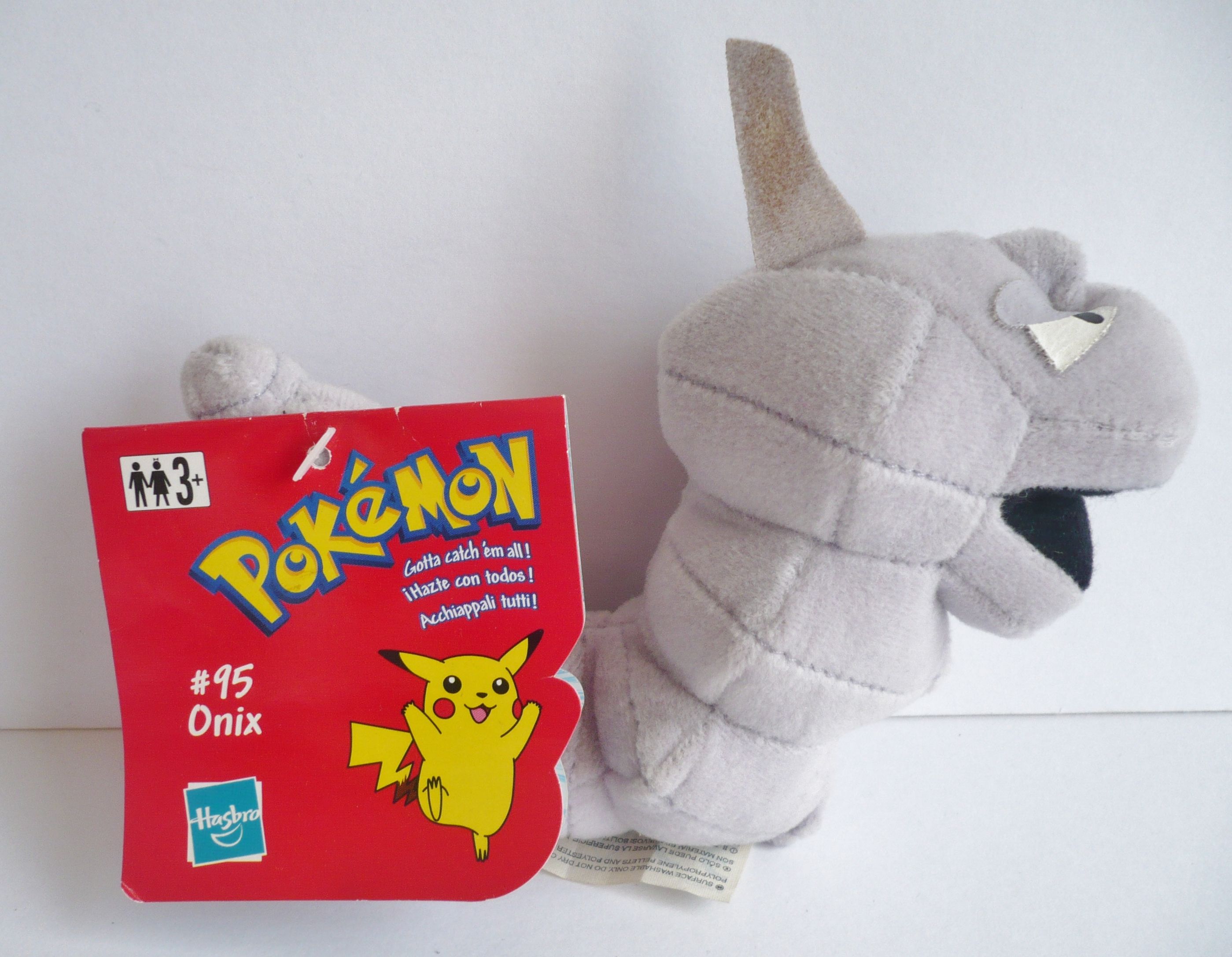 Pokemon Soft Plush Toy Onix Hasbro Beanie ged Rare On Popscreen