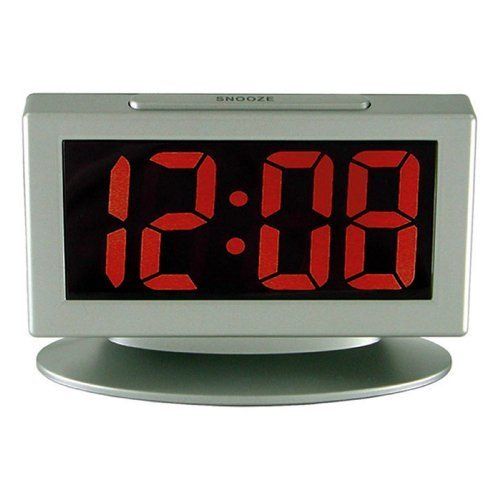 Digital Alarm Clock 1 8 LED Snooze Large Display