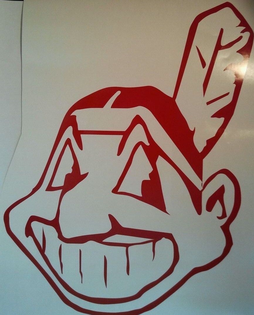 Cleveland Indians CORNHOLE DECALS 2 CORNHOLE DECALS Window Decals