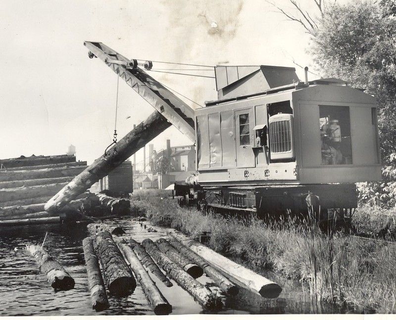 1954 Clyde Iron Duluth MN Logging Locomotive Crane Caterpillar